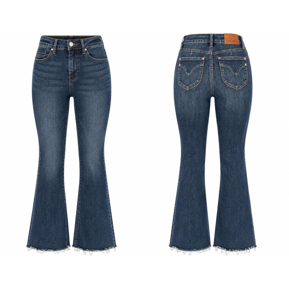 Judy Blue Dark Wash High-Rise Flare Jeans Size 26 (4)